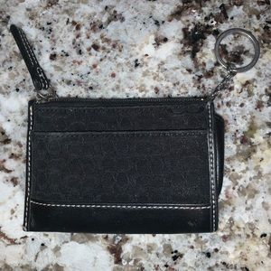 Coach Black Signature Purse Key Chain